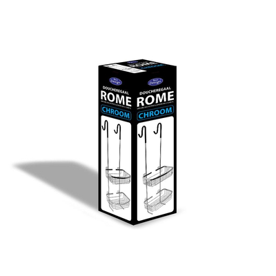 Best Design Rome Etagère 80.4x24.2x16cm à suspendre chrome