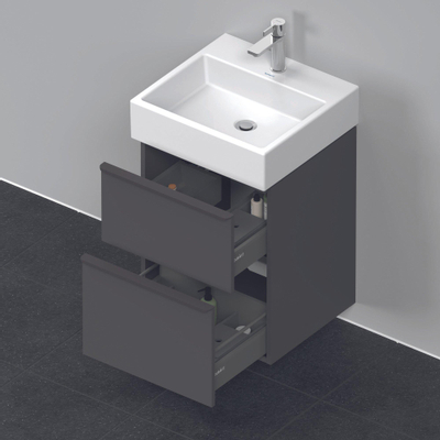 Duravit D-neo Meuble sous vasque 48.4x44.2x62.5cm 2 tiroirs Graphite mat