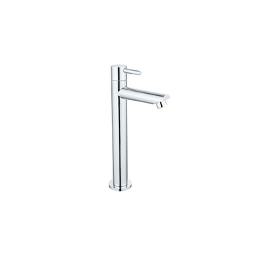 Fortifura Calvi - Ensemble lave-main avec robinet bas à poser, bonde non obturable et siphon design chromé