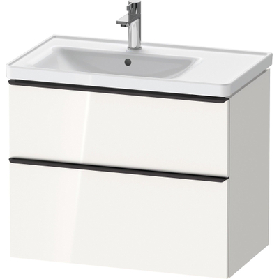 Duravit D-neo Meuble sous vasque 78.4x45.2x62.5cm 2 tiroirs Blanc haute brillance