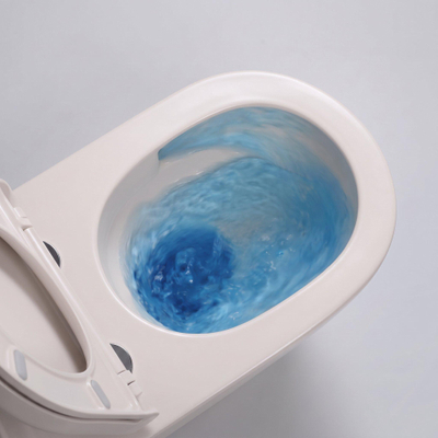 QeramiQ Dely Swirl Set WC suspendu - 36.5x53cm - a fond creux - sans bride - Abattant WC softclose - lin