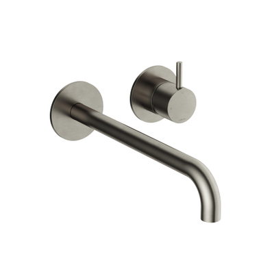 Hotbath Cobber Partie apparente - pour robinet de lavabo - bec 25cm - Nickel brossé