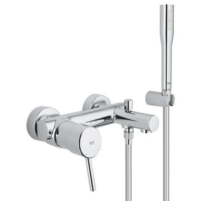 GROHE Concetto robinet de baignoire avec inverseur et raccords avec ensemble de douche chromé