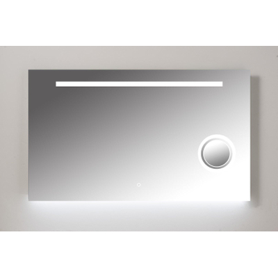 Xenz Lido Desenzano rechthoekige spiegel met geïntegreerde en indirecte verlichting met spiegelverwarming 80 x 70 cm SHOWROOMMODEL