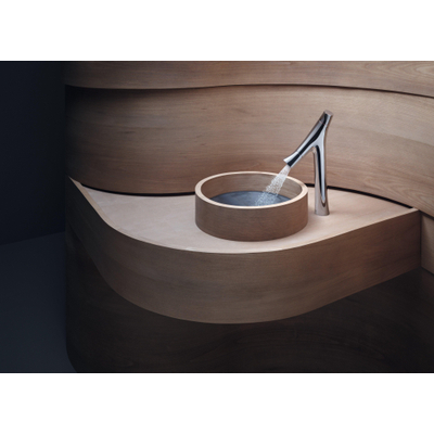 AXOR Starck Organic wastafelkraan - model 170 - hoog - tweegreeps - zonder waste - chroom