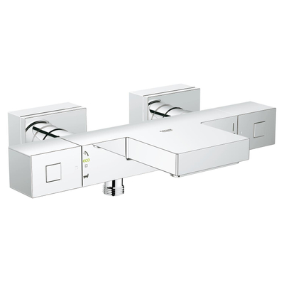 Grohe Cube Badkraan - thermostatisch - met omstel - met koppelingen - chroom
