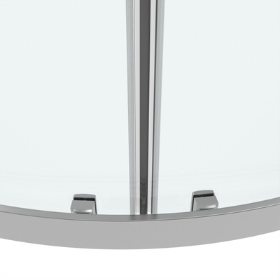 Marenza Casus Cabine de douche - 90x90x200cm - quart de cercle - verre clair - profilé - chrome