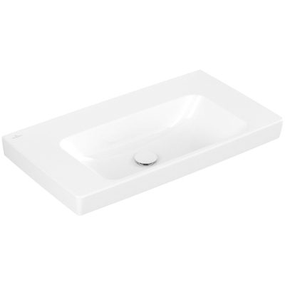Villeroy & Boch Architectura wastafel - 80x44.5cm - zonder kraangat - zonder overloop CeramicPlus - White Alpine (glans wit)