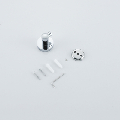 Fortifura Calvi Patère - simple - ronde - avec rosace - chrome