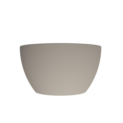 Arcqua Olivia Waskom - 22x22cm - rond - opbouw - mat klei