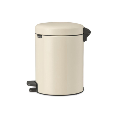 Brabantia NewIcon Pedaalemmer - 5 liter - kunststof binnenemmer - soft beige