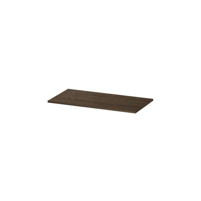 INK Topdeck Wastafelblad - 90x1.6x45cm - tbv onderkast - Eiken - Massief eiken Charcoal