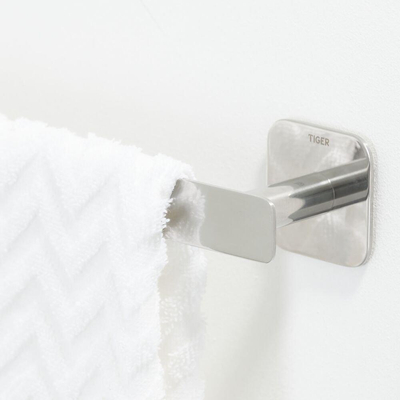 Tiger Colar Porte-serviettes - 60cm - simple - auto-adhésif - acier inoxydable poli