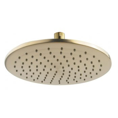 Wiesbaden Unimatch Hoofddouche rond - 25x0.8cm - PVD - geborsteld messing (goud)