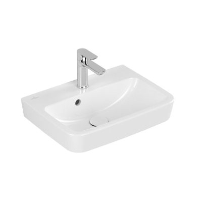 Villeroy & Boch O.novo fontein - 50x37cm m.1 kraangat - met overloop - White Alpine (glans wit)