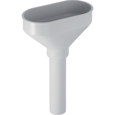 Geberit Toestelaansluiting - kunststof trechter ovaal - 40mm - alpien wit