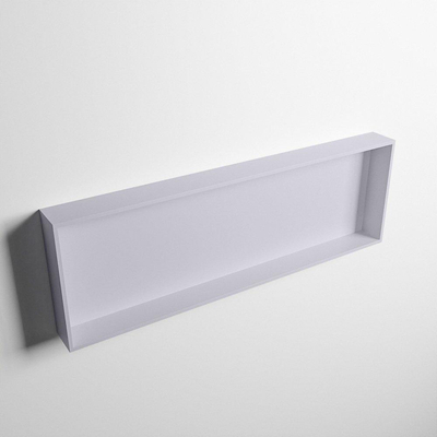 Mondiaz Easy nis 29.5x89.5x8cm voor Inbouw/opbouw 1 open vak Solid surface Cale/Cale