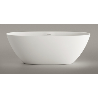Zeza Element Vrijstaand Bad - 175x76x60cm - solid surface - mat beige