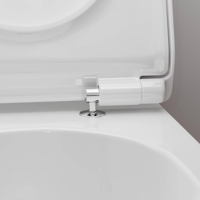 Hansgrohe EluPura S Closetzitting - topfix - softclose - quickrelease - glans wit