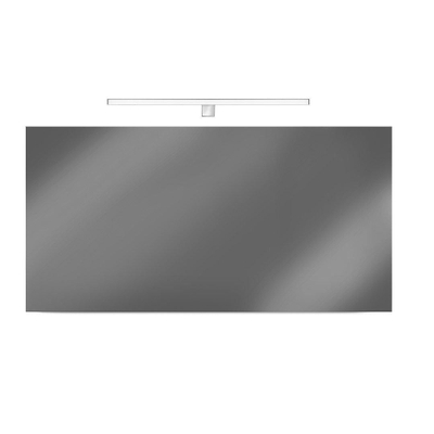 Looox B-Line miroir – 80 x 65 cm – sans éclairage – chauffage de miroir – Aluminium