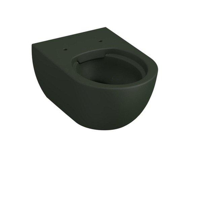 Royal Plaza Primo WC suspendu - 48.5cm - sans bride - racourci - avec abattant softclose - déclipsable - tableau noir