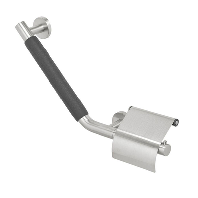 Tiger Boston Comfort en Safety Wandbeugel met toiletrolhouder RVS geborsteld Links 40.4x24.1x8cm SHOWROOMMODEL