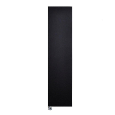Sanicare Denso Radiateur électrique - 180x40cm - 948W - design - thermostat - chrome - bas gauche - noir mat