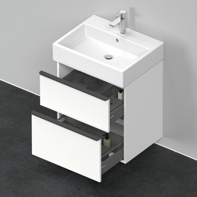 Duravit D-Neo wastafelonderkast 58.4x62.5x44.2cm 2 lades wit Mat