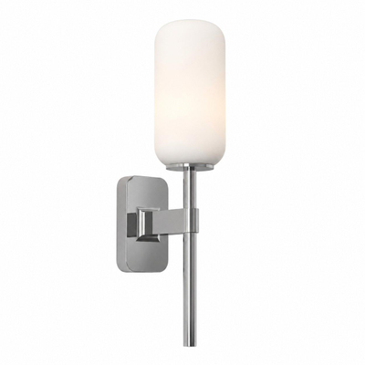 Astro Tacoma Single Applique/Plafonnier - 230V - IP44 - cylindre - verre blanc - chrome