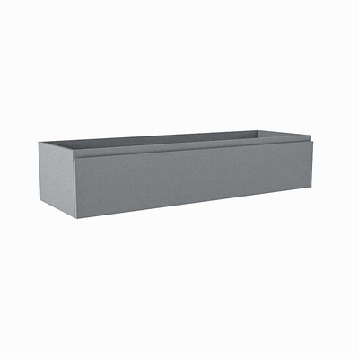 Mondiaz FOGE wastafelonderkast - 120x41x25cm - 1 lade - uitsparing rechts - softclose - Plata