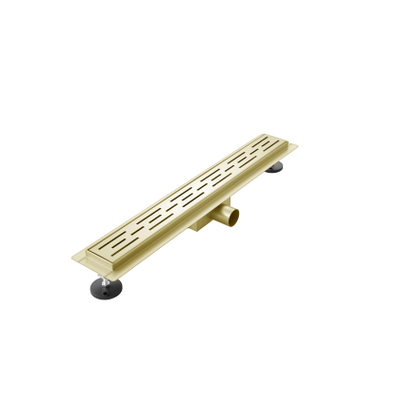 FugaFlow Efficiente Anta caniveau de douche - 90cm - avec grille - avec bride - or brossé