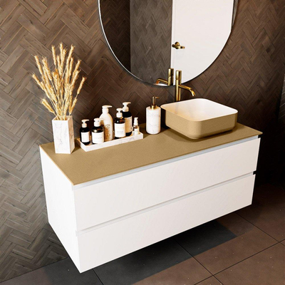 Mondiaz TOP 51 Topblad - 120x51x0.9cm - geschikt voor afdekplaat - Solid surface - Oro