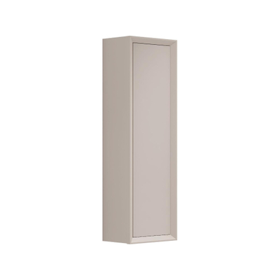 FugaFlow Eccelente Arredo Armoire colonne - 120x34.5x34.5cm - 1 porte - MDF - Coton mat (beige)
