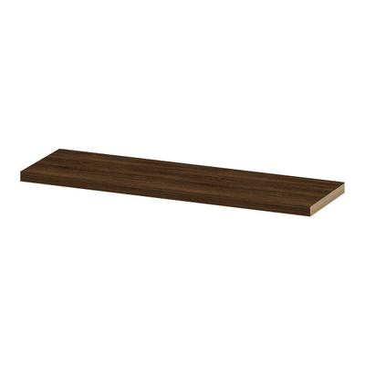 INK 35d étagère murale - 120x35x3.5cm - bord avant chanfreiné - pour niche - MFC Chêne cuivre
