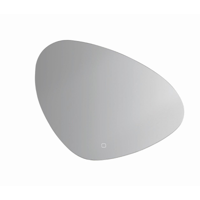 Crosswater Artist Spiegel - 64x50cm - LED - 2700K tot 6400K - dimbaar - kiezelvorm - zilver