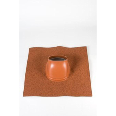 Ubbink Ubiflex dakdoorvoerpan universeel 131mm 25-45° 500x500mm terracotta