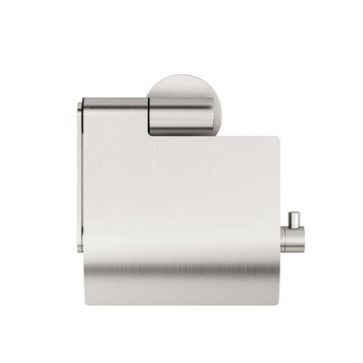 Porte-rouleau de toilette Tiger Boston - avec couvercle - inox brossé