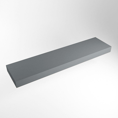 Mondiaz TOP 46 Vrijhangend Topblad - 190x46x12cm - geschikt voor waskom - Solid surface - Plata