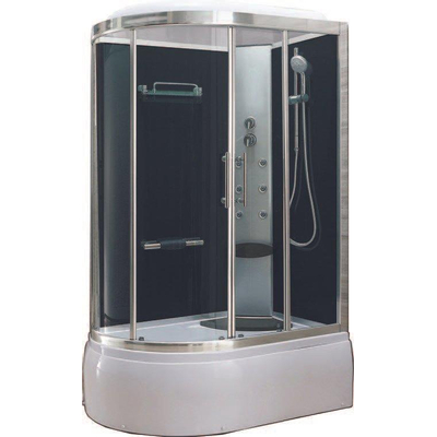 Xellanz Premium Cabine de douche/bain complète 135x90x215 cm verre de sécurité 5mm