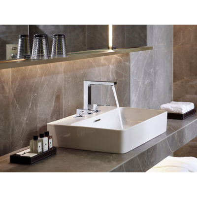 Hansgrohe Metropol Robinet de lavabo 3 trous 160 avec vidage à pression et bec fixe 15,2 cm blanc mat