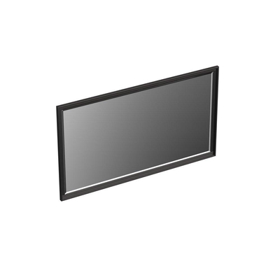 Forzalaqua Reno 2.0 miroir 140x80cm Rectangulaire sans éclairage avec cadre Chêne massif Black oiled