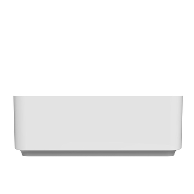 Arcqua Case vasque carrée 37x37cm blanc brillant