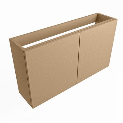 Mondiaz FOWY Meuble sous lave-mains - 90x22x50cm - 2 portes - push to open - softclose - Oro