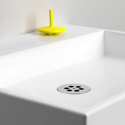 Clou Mini Wash Me lave-mains 48x32cm sans trou de robinet Céramique blanc