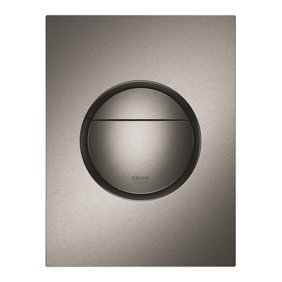 GROHE Nova Bouton de commande WC S-size Brushed Hard graphite brossé (anthracite)