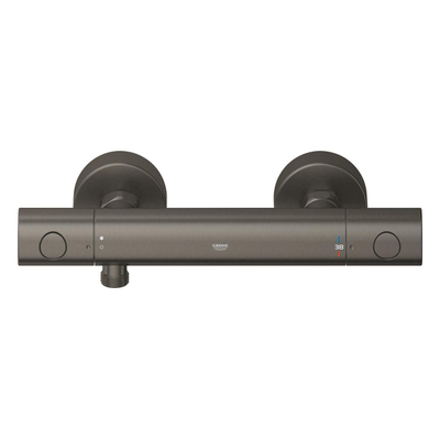 GROHE Grohtherm 800 Cosmopolitan douchethermostaat - 15cm - geborsteld hard graphite (antraciet)