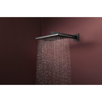 Hansgrohe Raindance alive Douche de tête 210/340 2 jets bras mural droit - Chrome noir brossé (anthracite)