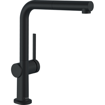 Hansgrohe Talis 1-gr mitigeur de cuisine 270 bec extractible avec boîte à flexible noir mat