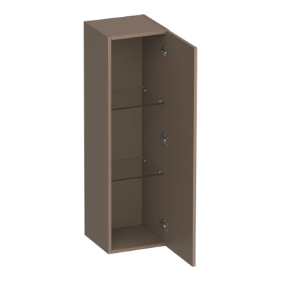 BRAUER Trust badkamerkast - 120x35x35cm - excl. opbouwgreep met 1 deur links- of rechtsdraaiend mat mokka