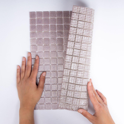 La Mosaic Factory Amsterdam carreau mosaïque - 32,2x32,2cm - carrelage mural et de sol - Carré - Verre Violet Clair Mat